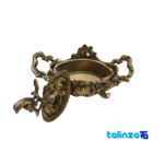 Bronze Chocolate Bowl with Tray A106 23x18 cm 20x10 - Seal view showing packaging security