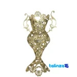 P102 Bronze Flower Pot Durable Design 24x17x39 cm finish and material detail view)