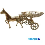 Bronze Carriage Candy Dish Elegant Design finish and material detail view)