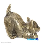 Brass Cat Decor Set - Charming Design finish and material detail view)