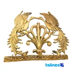 Brass Key Holder Floral Design finish and material detail view)