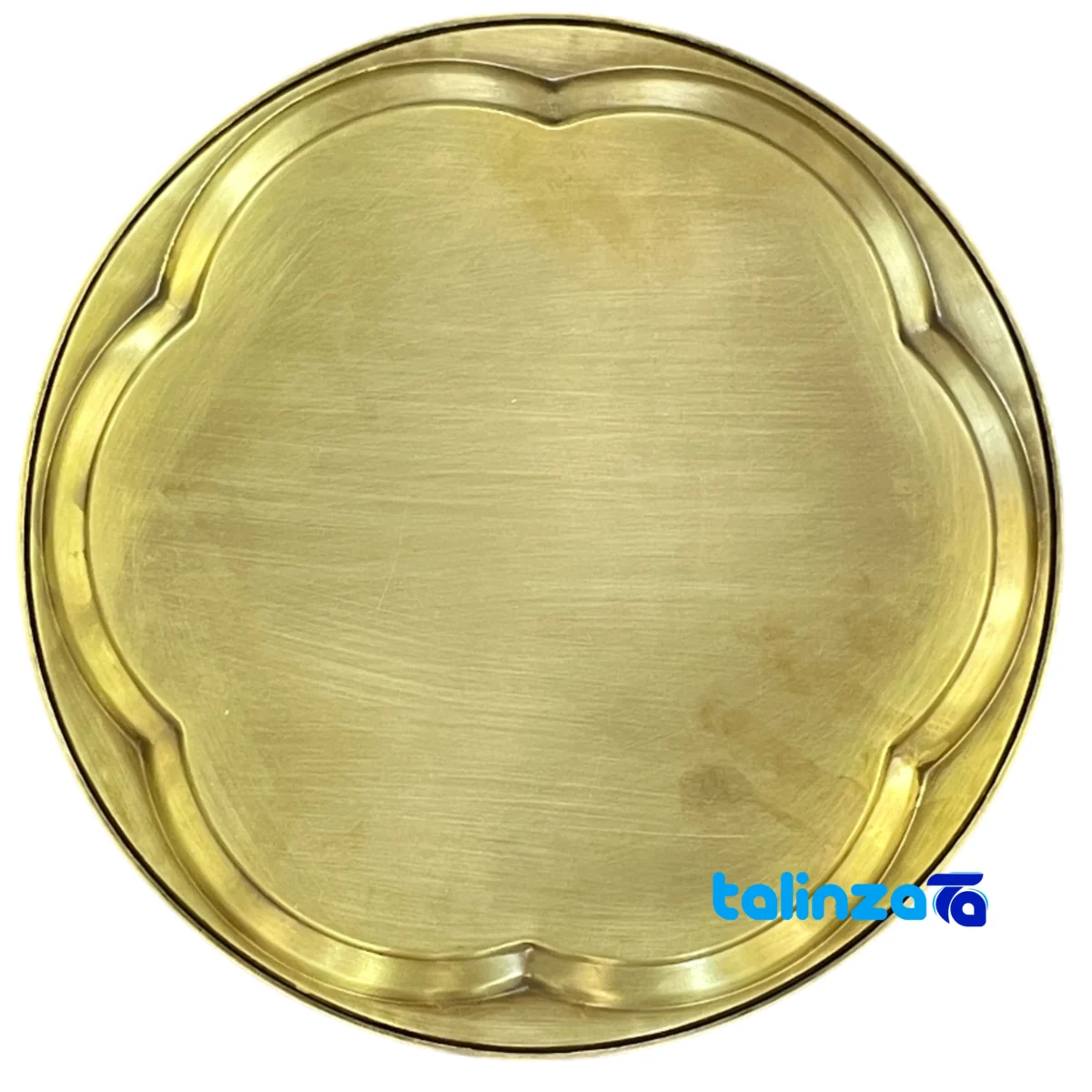 Brass Tray Model 6Qul Durable Design 30x30x2 cm finish and material detail view)