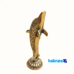 Seal view of Brass Dolphin Sculpture Set - Elegant Home Decor packaging security