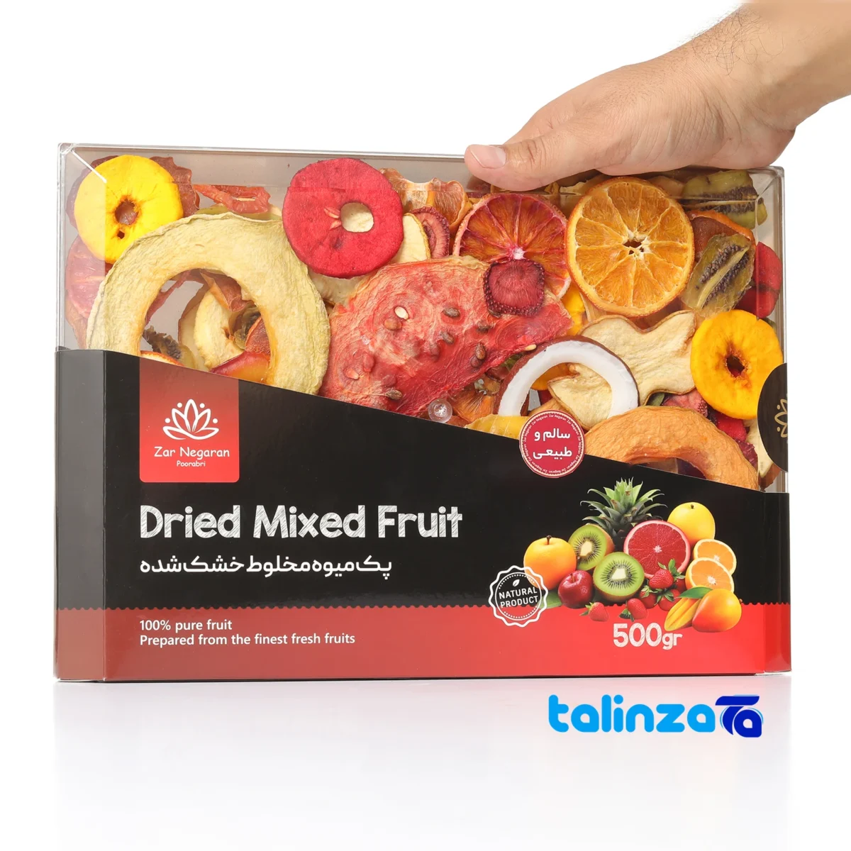Zarnegaraan Dried Mixed Fruit Delight 500 grams - Detail view showing finish and material