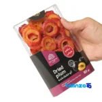 Detail view of Zarngaran Dried Plums Organic Delight 150 grams finish and material