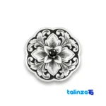 Seal view of Handcrafted Silver Brooch with European Engraving packaging security