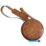 Handmade Women's Shoulder Bag Lovebird Design finish and material detail view)