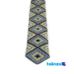 MBJ Traditional Hand-Stitched Men's Tie finish and material detail view)