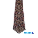 MC02 Handmade Men's Tie - Unique Craftsmanship finish and material detail view)