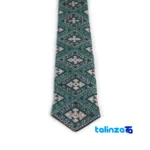 Detail view of Handmade Men's Tie MA07 - Unique Craftsmanship finish and material