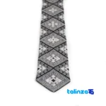 MAJ Men's Handmade Tie - Exquisite Design - Detail view showing finish and material