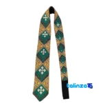 Paryzad Tie Handcrafted Blue Stitching finish and material detail view)