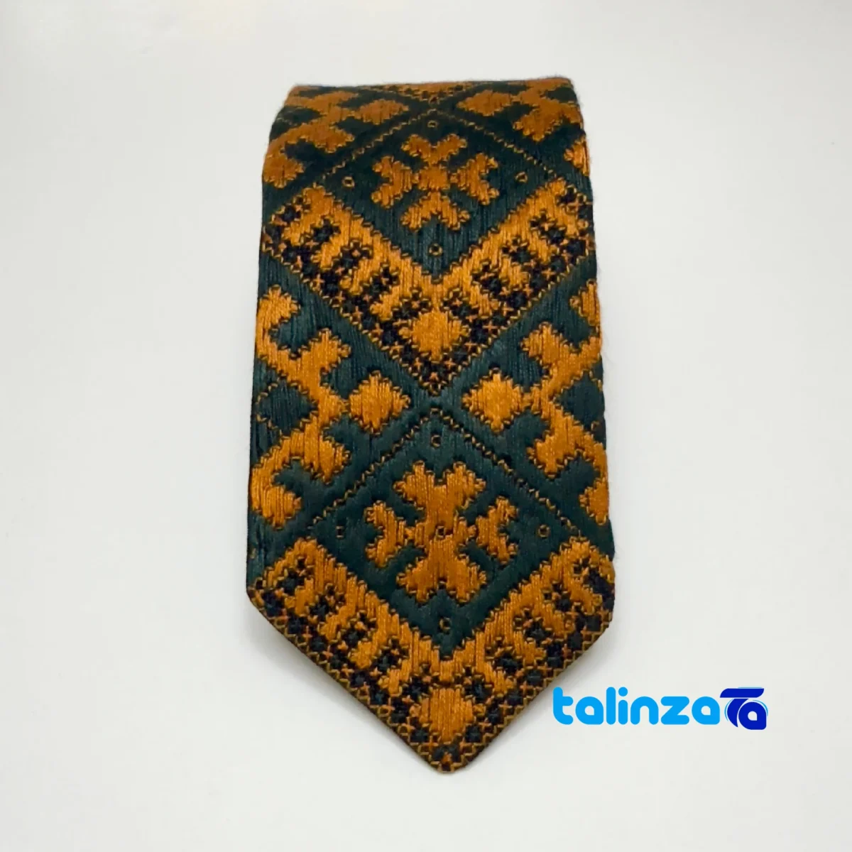 Parizad Handmade Men's Tie Unique Design - Detail view showing finish and material