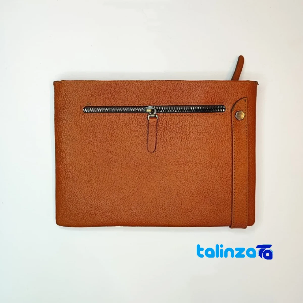Jok Handcrafted Leather Men's Bag - Detail view showing finish and material