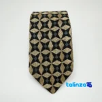 Parizad Handmade Men's Tie Unique Silk Embroidery finish and material detail view)