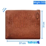 Detail view of Handmade Leather Bag LM332 Unique Design finish and material