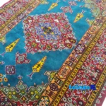 Handwoven Rug Unique Design Luxurious Blend 155 x border and finishing (Edge view)