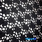 Detail view of Shal Handcrafted Women's Scarf Floral Design finish and material