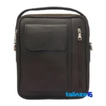 Detail view of LZ Leather Shoulder Bag Versatile Design Tehran finish and material