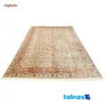 Handwoven Kashan Rug Unique Design border and finishing (Edge view)