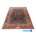 Edge view of C Persia Handwoven Rug Elegant Design border and finishing