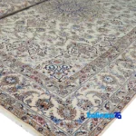 Nain Handwoven Carpet Traditional Design border and finishing (Edge view)