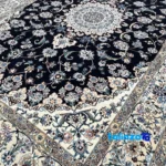 Nain Handwoven Rug Model 1422 - Corner detail showing binding and edges