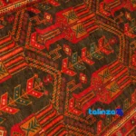 Handwoven Persian Rug Baloch Design Traditional Craftsmanship - Edge view showing border and finishing