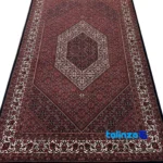 Bijar Handwoven Area Rug Colorful Design border and finishing (Edge view)
