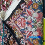 Zar & Nimsalari Handwoven Rug Traditional Design - Edge view showing border and finishing