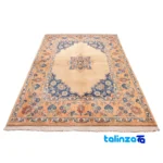 Si Persia Handwoven Rug Elegant Design - Edge view showing border and finishing