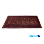Baloch Handwoven Rug Model 231313 Navy Blue - Corner detail showing binding and edges