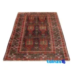 Baloch Handwoven Carpet Stunning Design binding and edges (Corner detail)