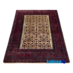 Handwoven Carpet by Brand - Traditional Design binding and edges (Corner detail)