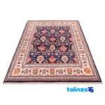 Corner detail of C Persia Handwoven Rug Elegant Design 224x170x1 cm binding and edges