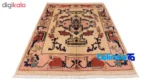 Si Persia Handwoven Rug Geometric Design - Corner detail showing binding and edges
