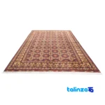 C Persia Handwoven Rug - Colorful Design 293x206 cm - Edge view showing border and finishing