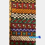 Turkmen Handwoven Rug Red Hand wash border and finishing (Edge view)