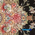 Corner detail of Tabriz Handwoven Carpet Floral Design 150x100 cm binding and edges