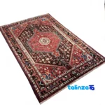Edge view of Toisarakan Handwoven Rug Traditional Design Black border and finishing