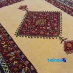 Handwoven Persian Rug Unique Design border and finishing (Edge view)