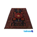Handwoven Kurdish Area Rug - Elegant Design 300x131 cm border and finishing (Edge view)