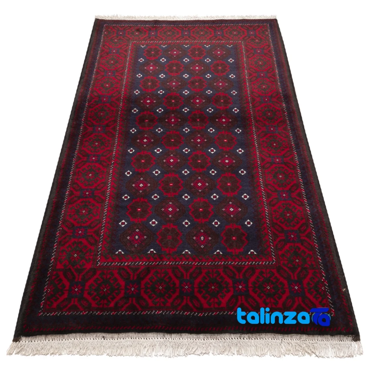 C Persia Handwoven Rug Elegant Design - Edge view showing border and finishing