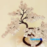 Quartz Rose Decorative Tree Model Piece finish and material detail view)