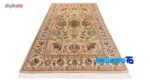 Edge view of C Persia Handwoven Rug Rectangular Green Design border and finishing
