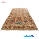 Handwoven Persian Rug - Floral Design binding and edges (Corner detail)