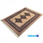 Qashqai Handwoven Rug Stunning Design - Edge view showing border and finishing