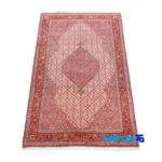 Si Persia Handwoven Rug Elegant Design - Edge view showing border and finishing