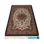 Corner detail of Handwoven Carpet NKP.TO.V.1.19 Traditional Design Hand wash binding and edges