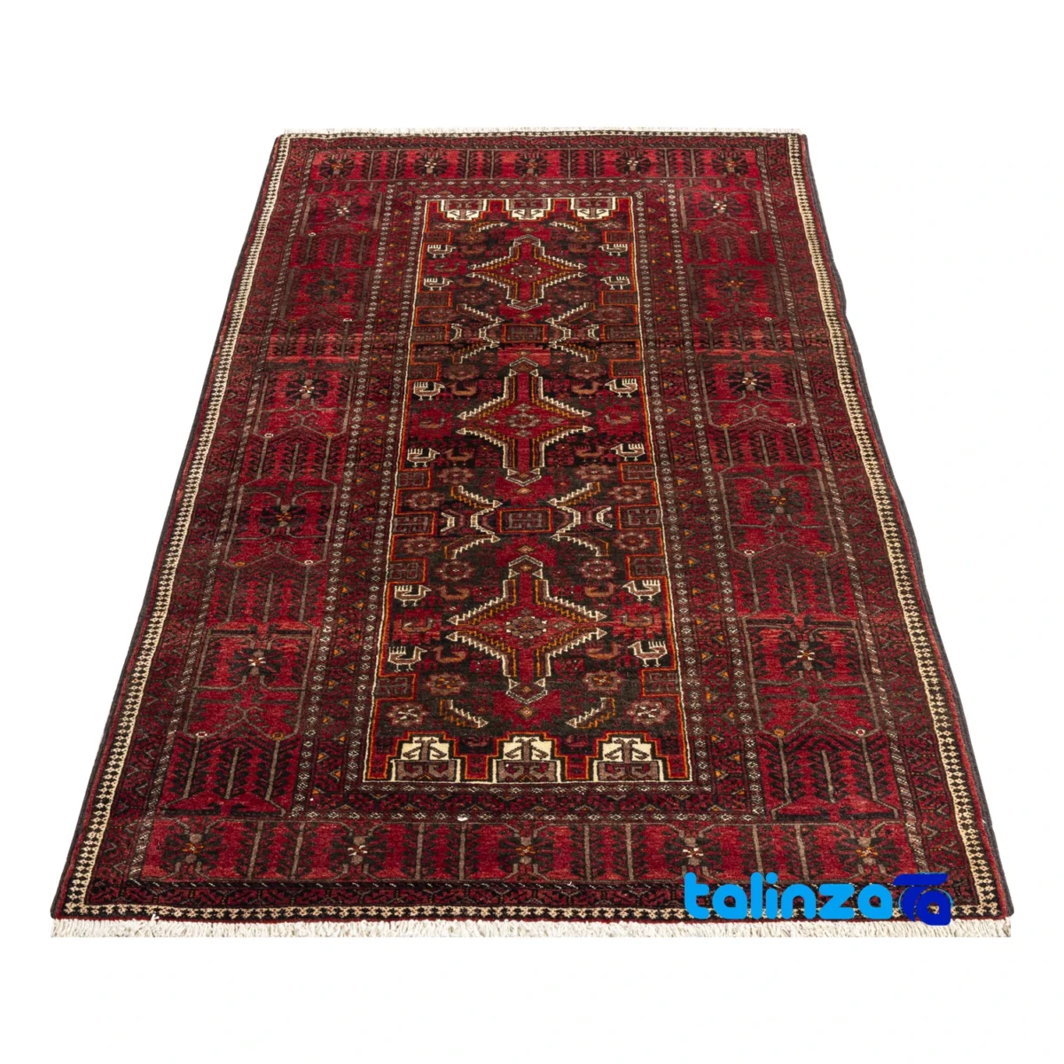 Edge view of Baloch Handmade Carpet Unique Design border and finishing